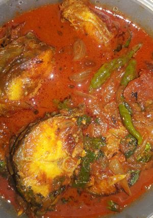 A picture of Rohu fish curry.
