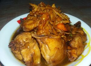 Foto resep Ayam semur kecap jahe pedas