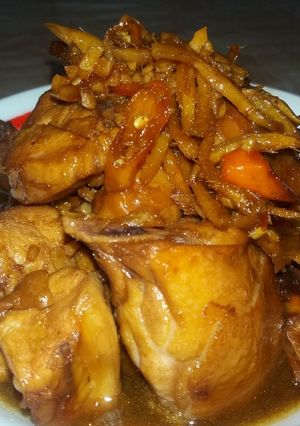 Foto resep Ayam semur kecap jahe pedas