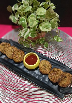 A picture of Airfryer Cheese Stuffed Mixed Veggies Patties.