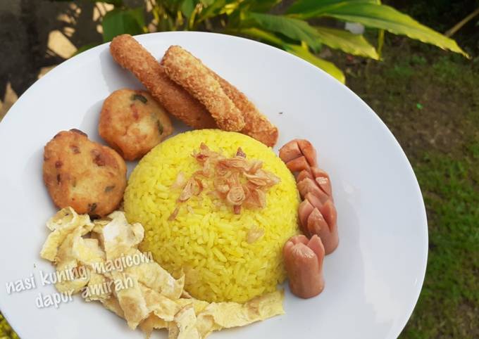 Standar Resep buat Nasi kuning magic com yang sempurna