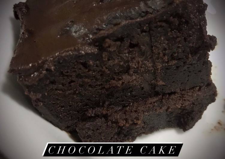 Resep [46] Chocolate Cake w/ Ganache — Tanpa Telur, Tanpa Oven, Tanpa Mixer yang Enak Banget