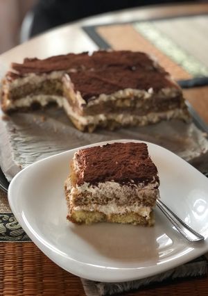 O poză a rețetei Tiramisu cu pireu de castane 🌰.