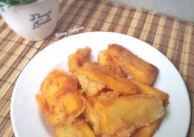 Anti Ribet, Membuat Pisang goreng crispy (kriuknya tahan lama) Murah