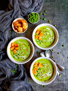 A picture of Fresh Peas Soup.