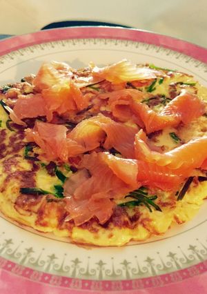 A picture of Trout Ribbon Omelette.