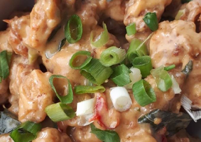 Resep: Ayam pop corn saus telur asin Enak