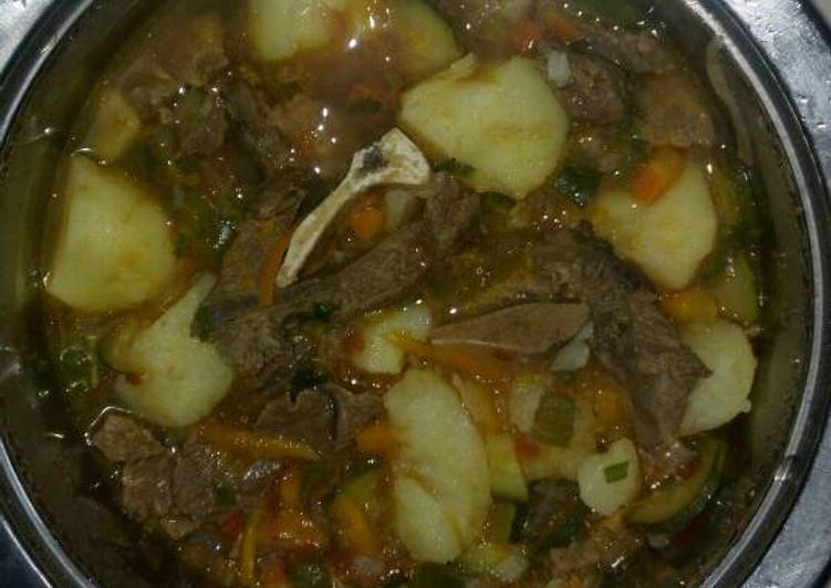 Step-by-Step Guide to Make Speedy Beef stew with potatoes