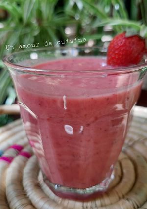 Une photo de Smoothie fraises 🍓