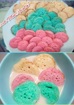 Foto resep Serabi Mini Rainbow