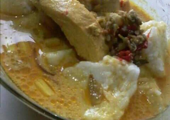 Standar Resep bikin Lontong kari ayam (ala nuri) sajian Hari Raya dijamin sedap
