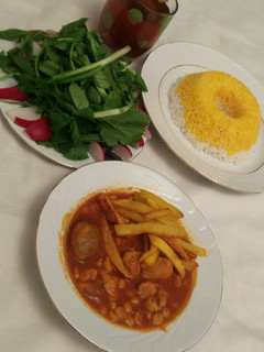 عکسی از دستور خورشت قیمه یزدی