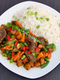 A picture of Gizdodo & Veg stir fry.