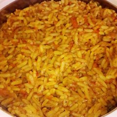 A picture of Carrot Jollof Rice.