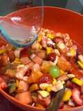 Escamocha o cóctel de frutas al estilo Sonorense