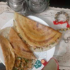 A picture of Maize millet dosa.