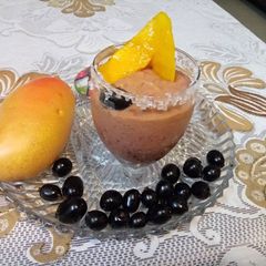 A picture of Blueberry & mango immune boosting smoothie.