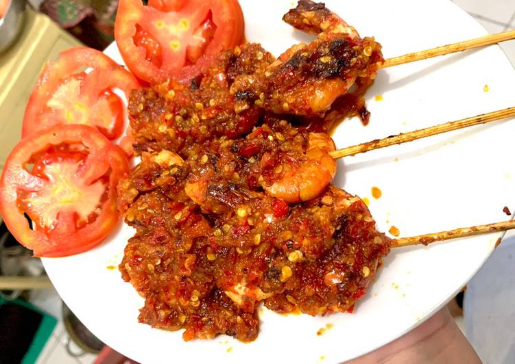 Sate Udang Bumbu Pedas Manis