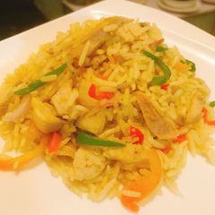 Chicken stirred fried rice A picture of Chicken stirred fried rice.