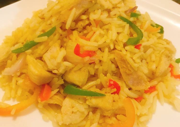 Chicken stirred fried rice