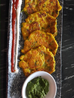 A picture of Corn uttapam.
