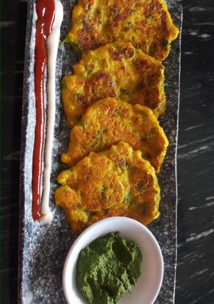 A picture of Corn uttapam.