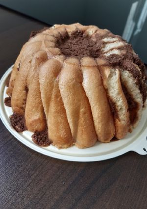 Une photo de La charlotte au chocolat de tatie