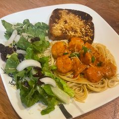 A picture of Chipotle shrimp.
