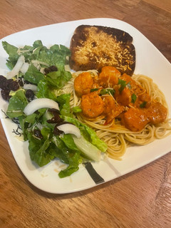 A picture of Chipotle shrimp.