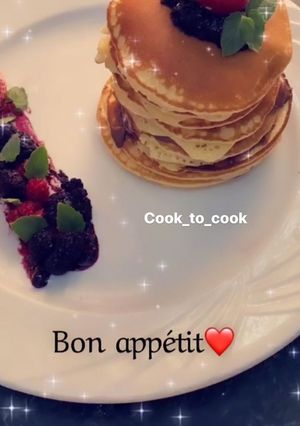 صورة لوصفة بان كيك لذيذ وسهل