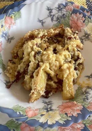 Una foto de Patata a la carbonara (papas carbonara)