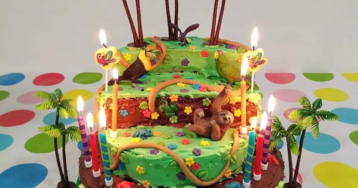 AMFIN® Birthday Candle Animal Theme / Animal Jungle Cake Decoration / Cake  Candle 1st Birthday / Cake Candle