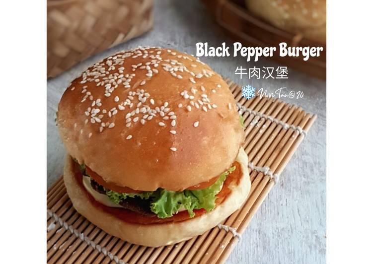 8 Resep: 237. Burger Sapi Lada Hitam | 牛肉汉堡🍔 Anti Gagal!