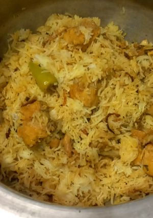 A picture of Chicken biryani 🍗🍗.