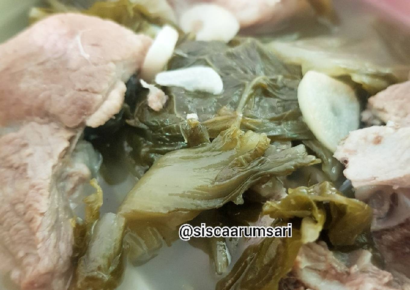 Baikut Babi Sayur Asin (NON HALAL)