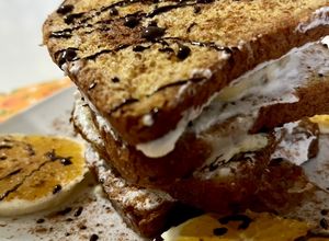 Foto di French Toast con ricotta, arancia,cannella e cioccolato🍞🍊🪄🐮🍫