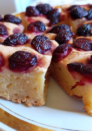 Joghurtos cseresznyés lepény gluténmentesen recept fotója