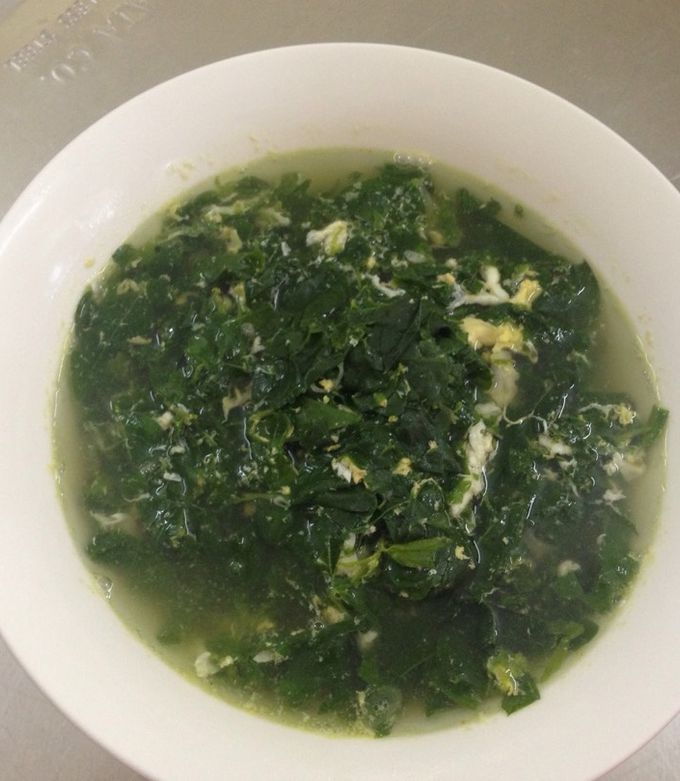 Hình của món Canh rau ngót trứng.