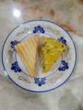 Sweet potato frittata and toasted bread