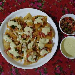 A picture of Roti nachos.