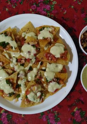 A picture of Roti nachos.