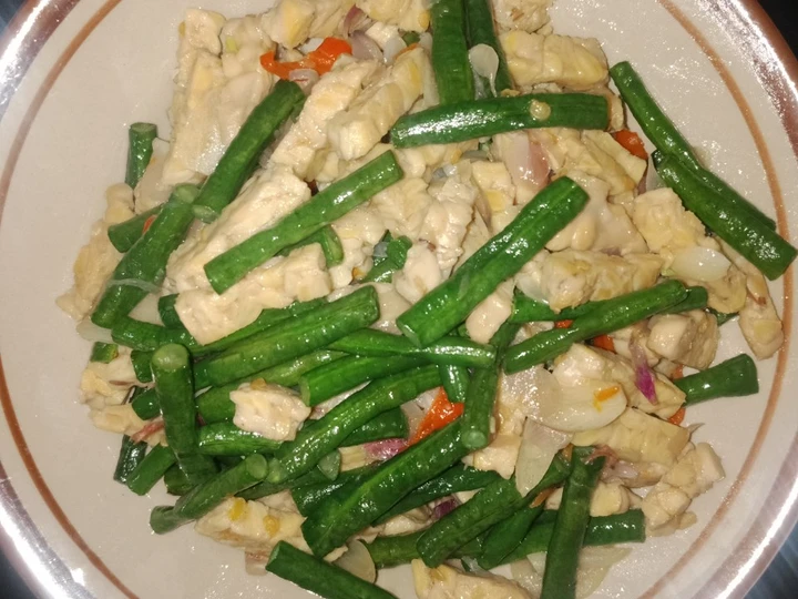 Cara Gampang Membuat Resep Tumis tempe kacang panjang yang Bikin Ngiler Anti Ribet, Uenak Banget