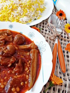 عکسی از دستور چلو خورشت بامیه