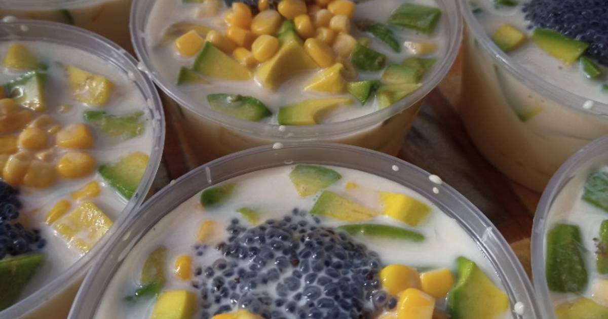 Resep Es kelapa jelly avocado oleh Ayu Atiqah Cookpad