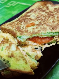 Foto resep One Pan Egg Toast (Roti Pandan + Keju Slice)