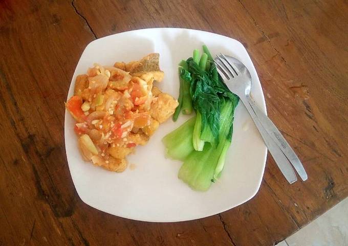 Resep: gurami tahu crispy asam manis Gampang