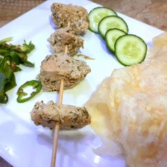 A picture of Chicken malai boti.