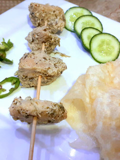 A picture of Chicken malai boti.