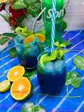 स्प्राइट ब्लू लगून मोक्टिल्स (Sprite Blue Lagoon Mocktails recipe in Hindi)