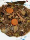 Lentejas con verduras y Cantharellus